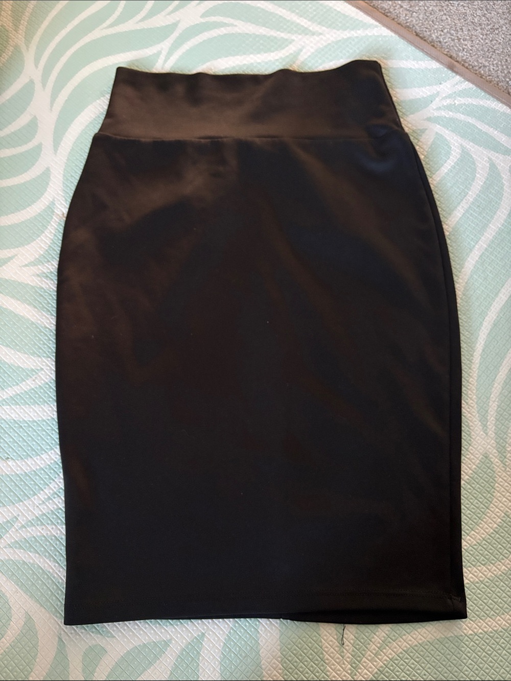 Women's Black High-Waist Pencil Skirt